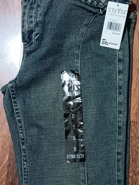 Y2K Y.O.L.O Women's Dark Blue Stretch Jeans